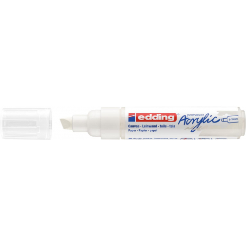 Edding Acrylic marker breed verkeerswit