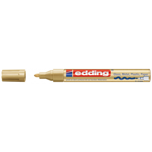 Edding glanslakmarker e-750 CR goud