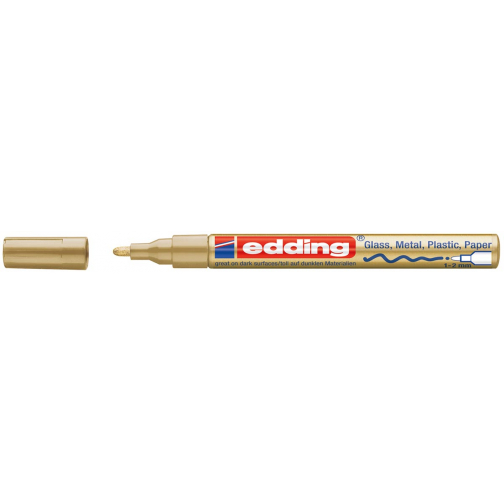 Edding glanslakmarker e-751 CR goud