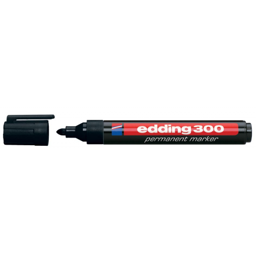 edding permanent marker 300 zwart