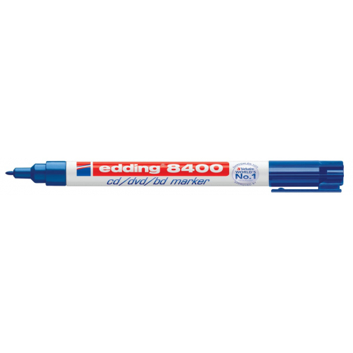 Edding permanent marker voor CD/DVD/BD e-8400 blauw