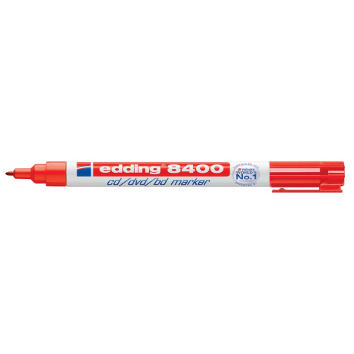 Edding permanent marker voor CD/DVD/BD e-8400 rood