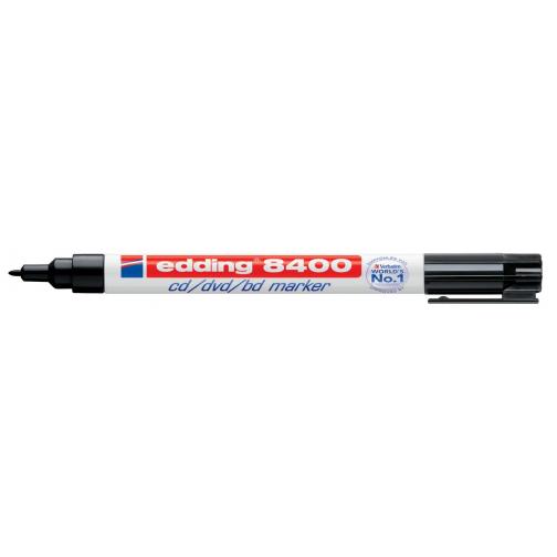 Edding permanent marker voor CD/DVD/BD e-8400 zwart