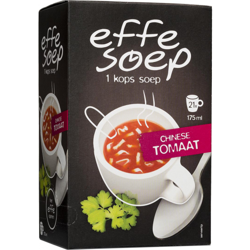 Effe Soep 1-kops, Chinese tomaat, 175 ml, doos van 21 zakjes