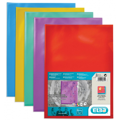 OXFORD Style L-map, formaat A4, uit PVC, glashelder, pak van 10