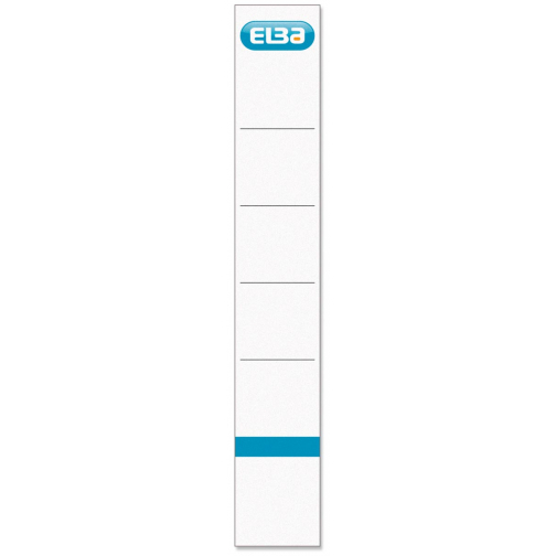 Elba rugetiketten, ft 19x3,4 cm, wit 10 st