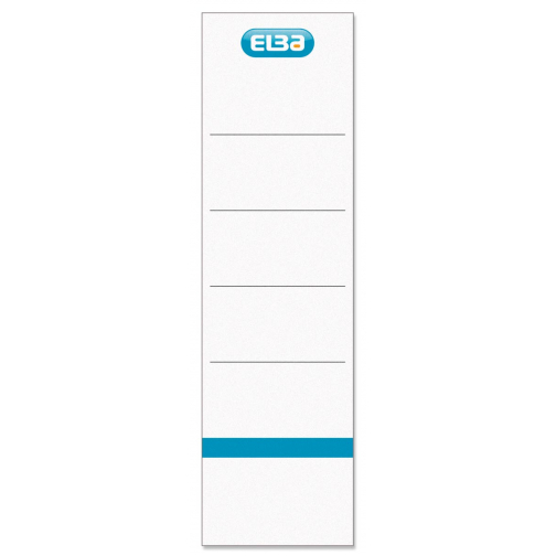 Elba rugetiketten, ft 19x5,9 cm, wit 10 st