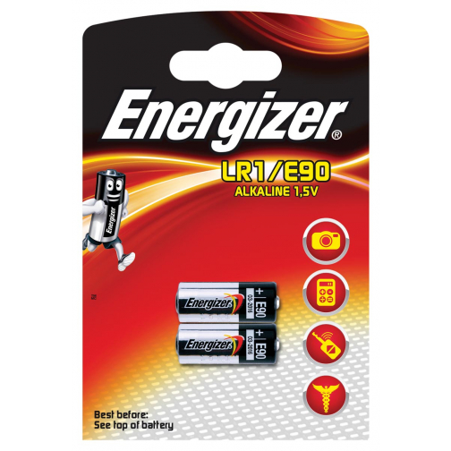 Energizer batterij Alkaline LR1/E90, blister van 2 stuks