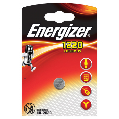 Energizer knoopcel CR1220, op blister