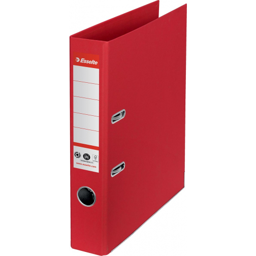Esselte No.1 ordner, A4, rug 5 cm, rood