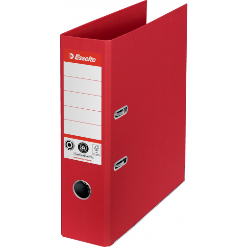 Esselte No.1 ordner, A4, rug 7,5 cm, rood
