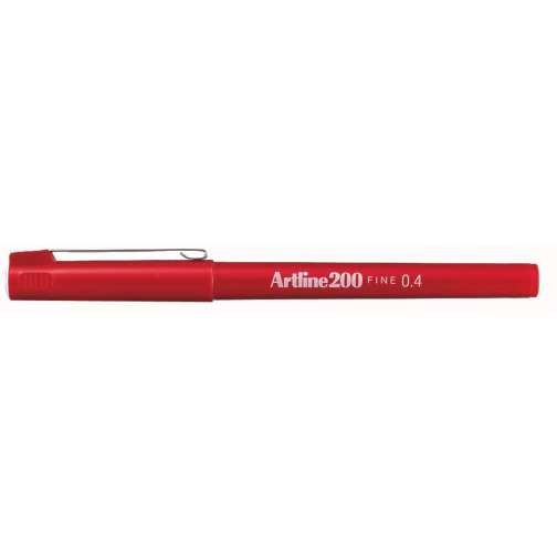 Artline 200 fineliner, rood