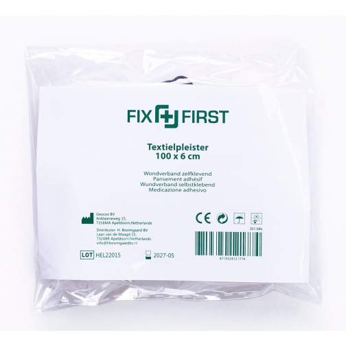 Fixfirst elastische pleister, 6 cm x 1 m