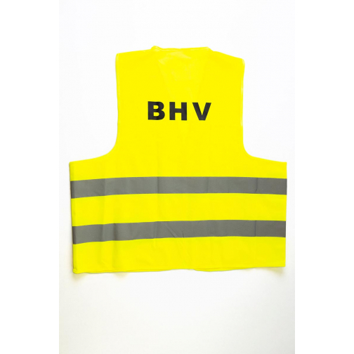 Fixfirst veiligheidsvest, geel, XL (volwassen), met opdruk BHV