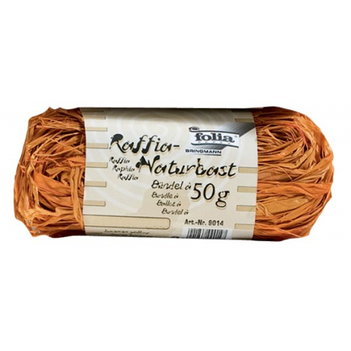 Folia raffia oranje