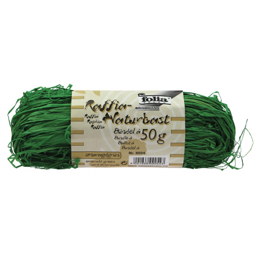 Folia raffia smaragdgroen