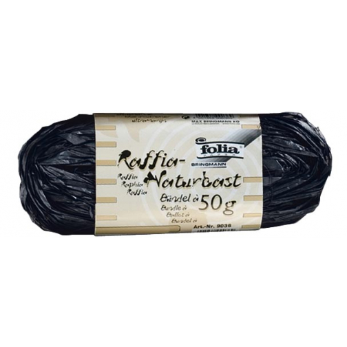 Folia raffia zwart