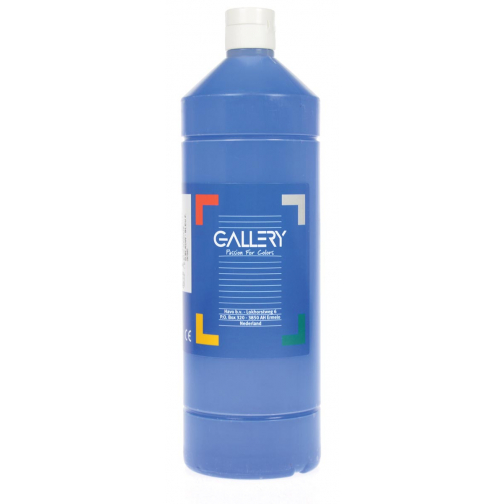 Gallery plakkaatverf, flacon van 1 l, donkerblauw