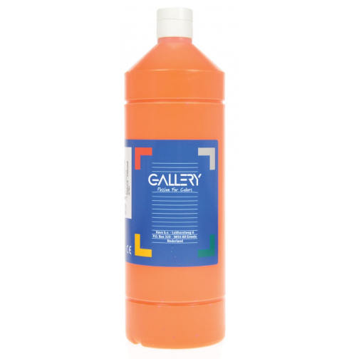 Gallery plakkaatverf, flacon van 1 l, oranje