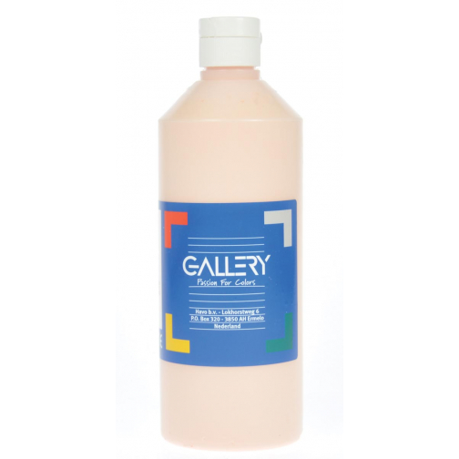 Gallery plakkaatverf, flacon van 500 ml, huidskleur