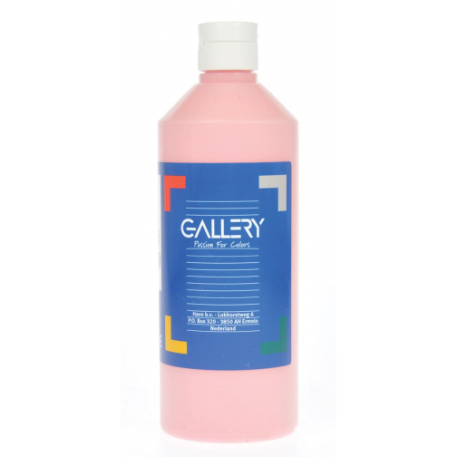 Gallery plakkaatverf, flacon van 500 ml, roze