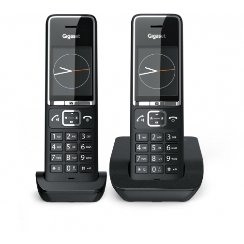 Gigaset Comfort 550 Duo DECT draadloze telefoon, met extra handset, zwart