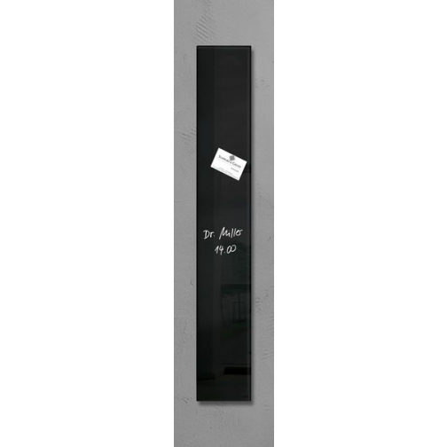 glasmagneetbord Sigel Artverum 120x780x15mm zwart