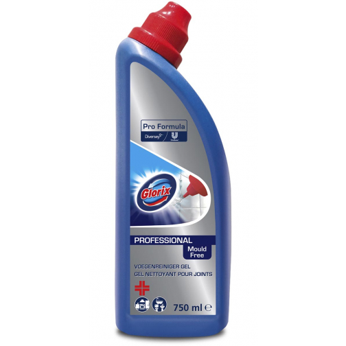 Glorix Pro Formula voegenreiniger gel, fles van 750 ml