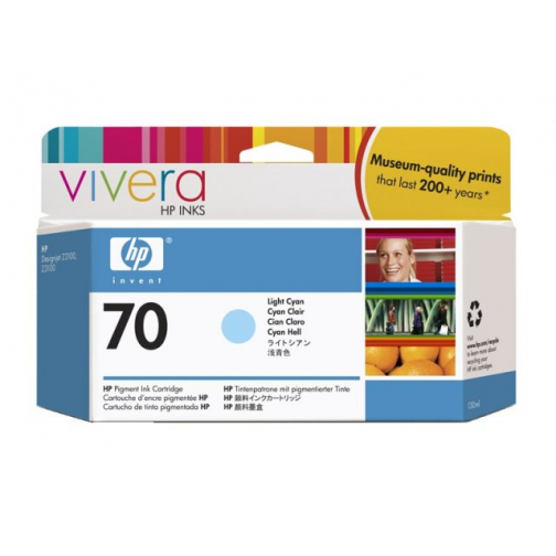 HP inkcartridge Nr.70 light cyan 130ml