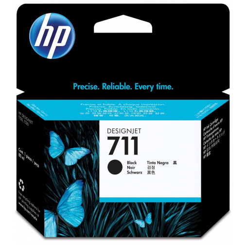 HP inktcartridge 711, 80 ml, OEM CZ133A, zwart