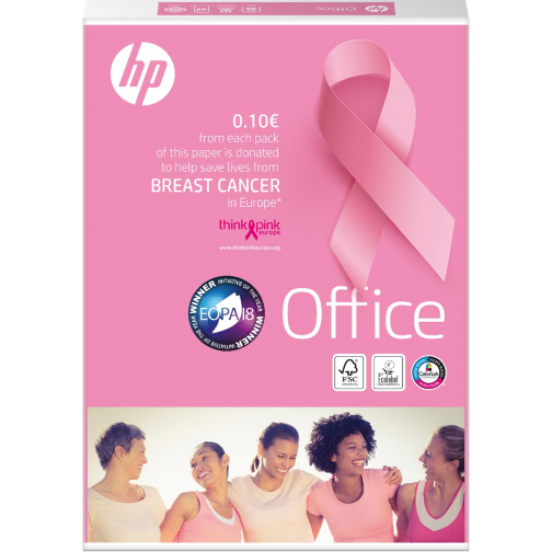 HP Office Pink Ream kopieerpapier, ft A4, 80 g, pak van 500 vel