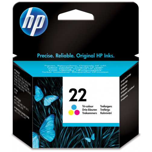 HP inktcartridge 22, 165 pagina's, OEM C9352AE, 3 kleuren