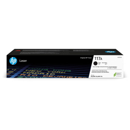 HP toner 117A, 1.000 pagina's, OEM W2070A, zwart