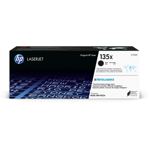 HP toner 135X, 2.400 pagina's, OEM W1350X, zwart