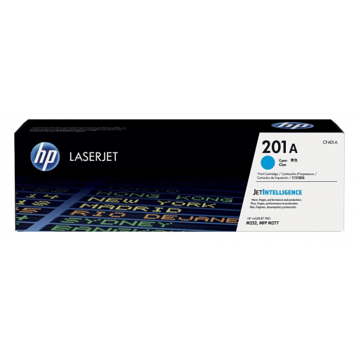 HP toner 201A, 1 400 pagina's, OEM CF401A, cyaan