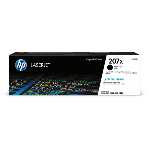 HP toner 207X, 3.150 pagina's, OEM W2210X, zwart