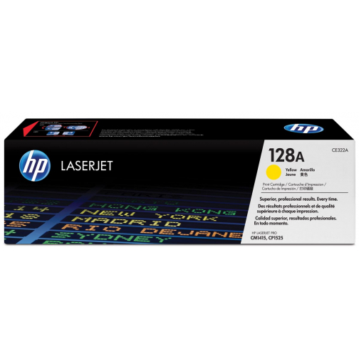 HP toner 128A, 1 300 pagina's, OEM CE322A, geel