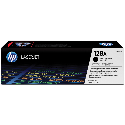 HP toner 128A, 2 000 pagina's, OEM CE320A, zwart