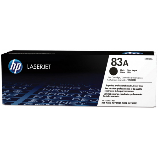 HP toner 83A, 1 500 pagina's, OEM CF283A, zwart