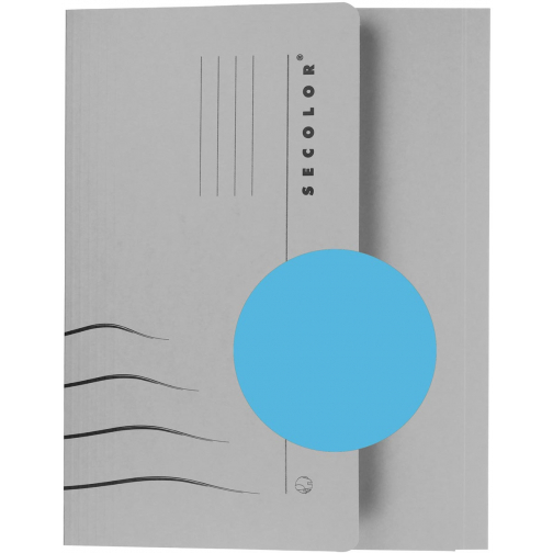 Jalema Secolor Pocketmap voor ft folio (34,8 x 23 cm), blauw