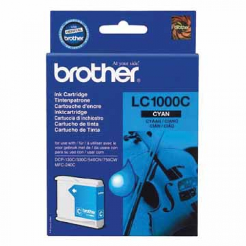 Brother inktcartridge, 400 pagina's, OEM LC-1000C, cyaan