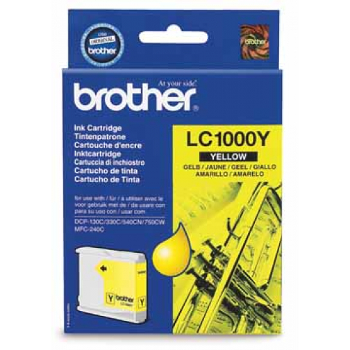Brother inktcartridge, 400 pagina's, OEM LC-1000Y, geel