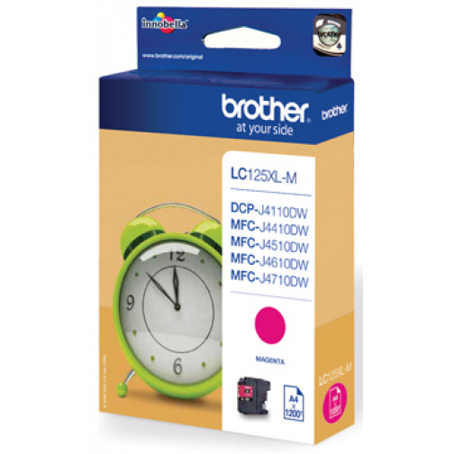 Brother inktcartridge, 1.200 pagina's, OEM LC-125XLM, magenta