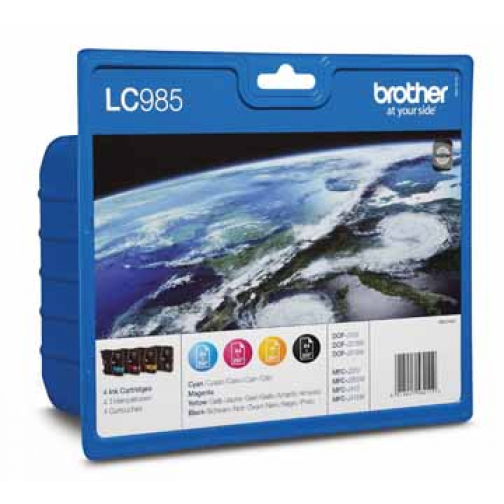 Brother inktcartridge, 260 pagina's, OEM LC-985VB, 4 kleuren