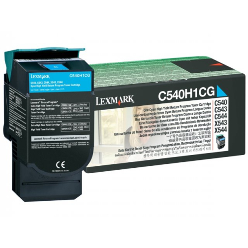Lexmark tonercartridge C540H1CG cyan return