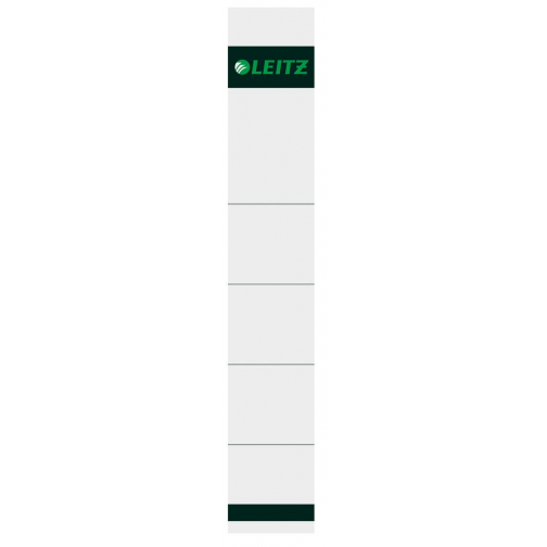 Leitz rugetiketten, voor serie 1050, ft 3,2 x 19 cm, pak van 10 stuks, grijs