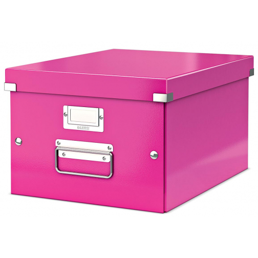 Leitz WOW opbergdoos Click & Store, ft A4, roze