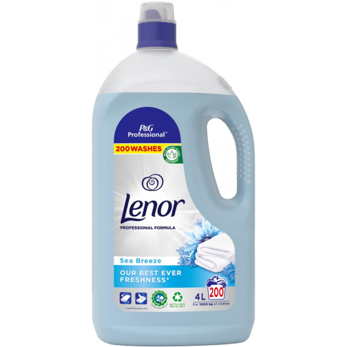 Lenor Professional wasverzachter zeebries, flacon van 4 liter