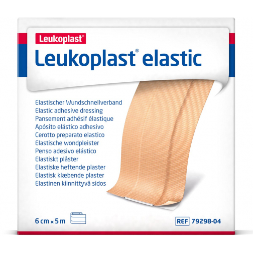 Leukoplast elastische pleister, 6 cm x 5 m