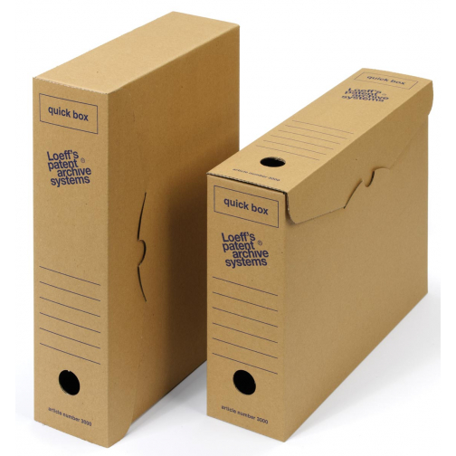 Loeff's achiefdoos Quick box 335x240x80 mm Pak van 50 stuks